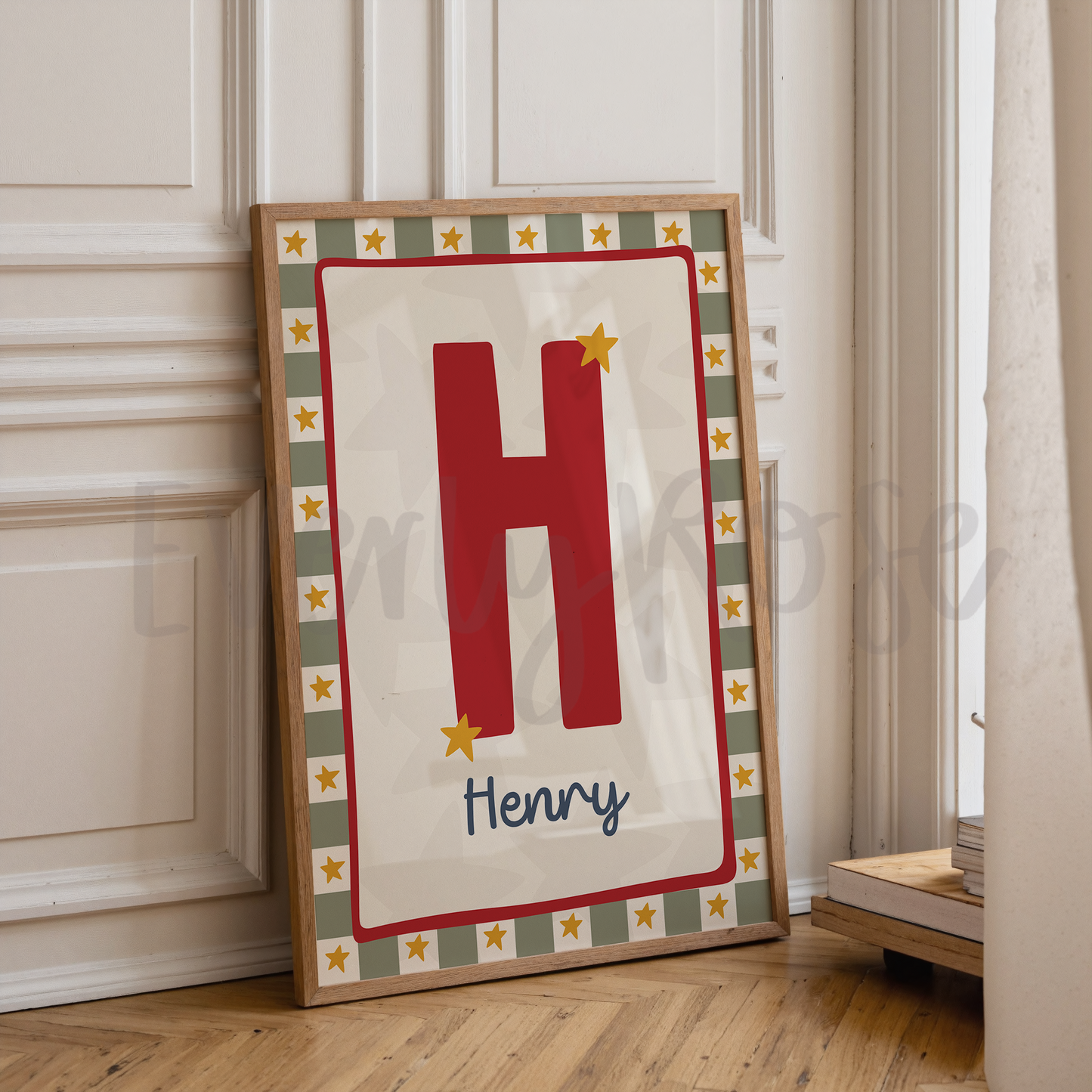 Personalised Initial Star Print