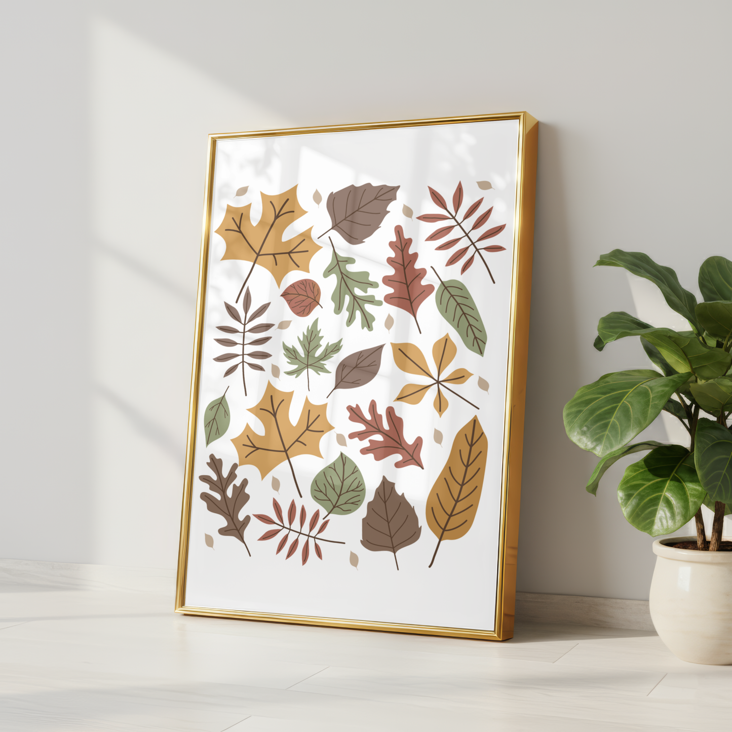 Autumn Leaves Woodland Print