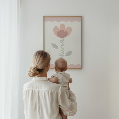 Personalised Flower Print