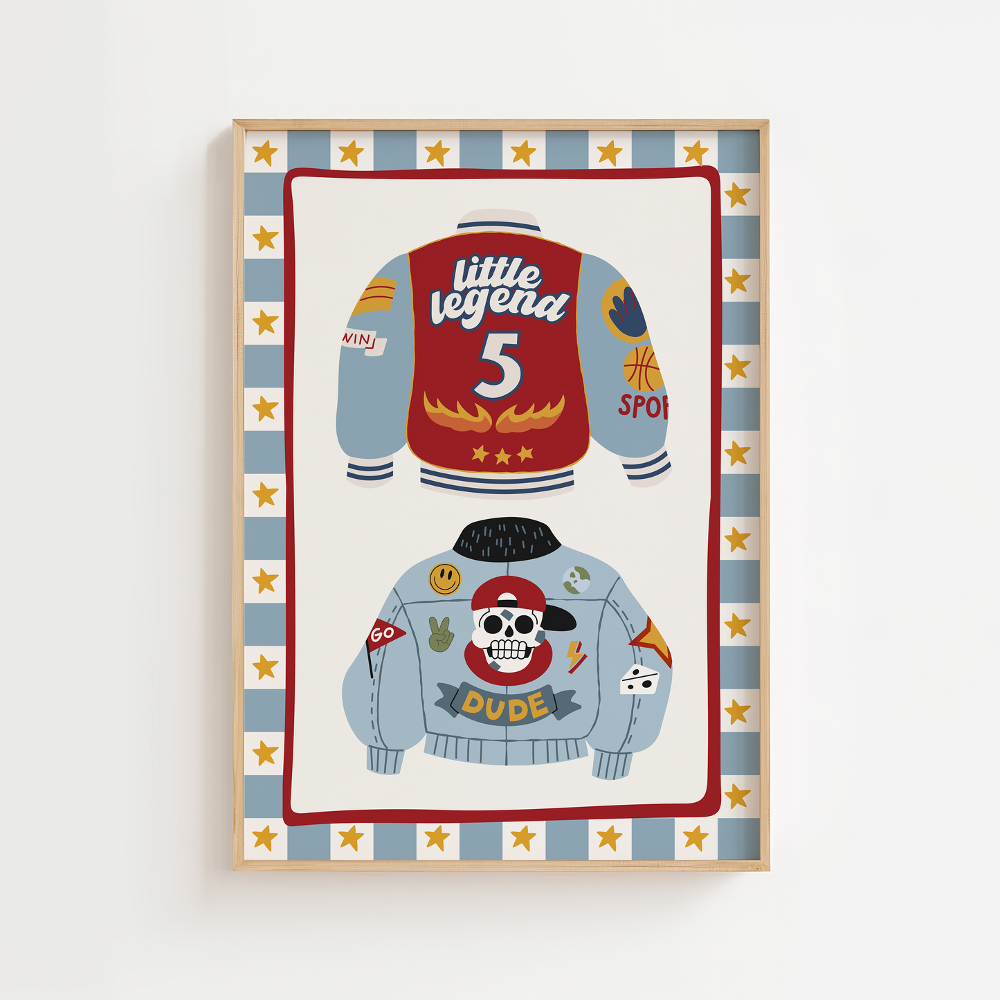 Little Legend Jacket Print - Blue