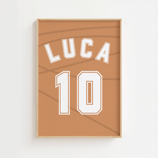 Personalised Basketball Name Print