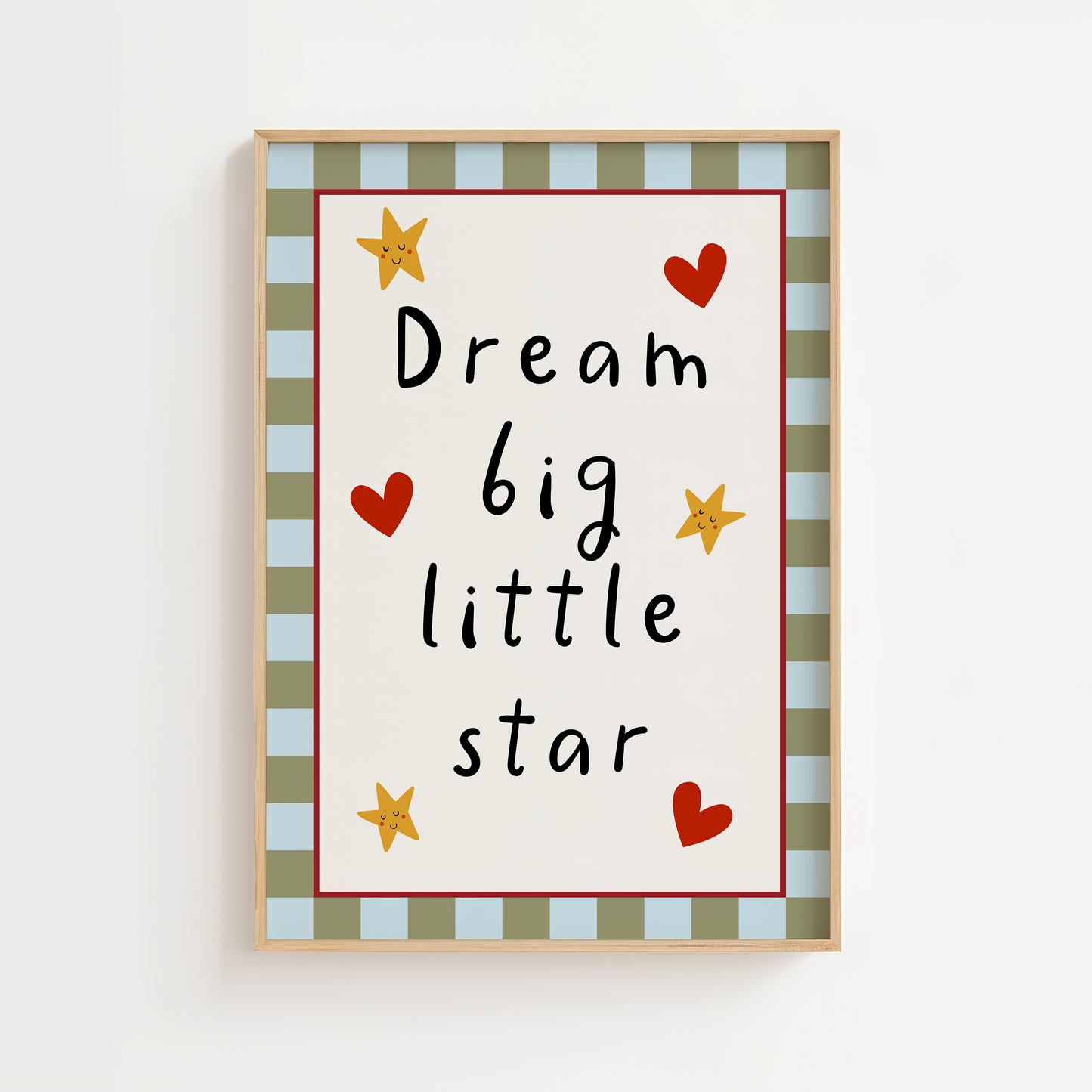 Dream Big Little Star Nursery Print