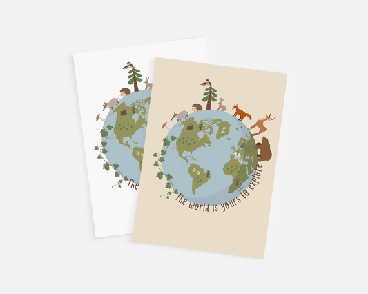 Woodland Theme Earth Print