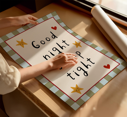 Good Night Sleep Tight Nursery Print