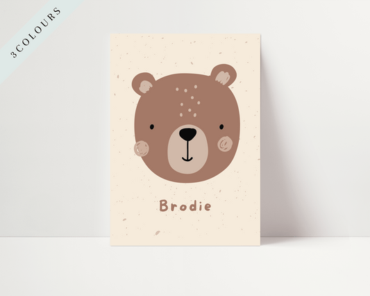 Personalised Teddy Bear Print