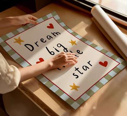 Dream Big Little Star Nursery Print