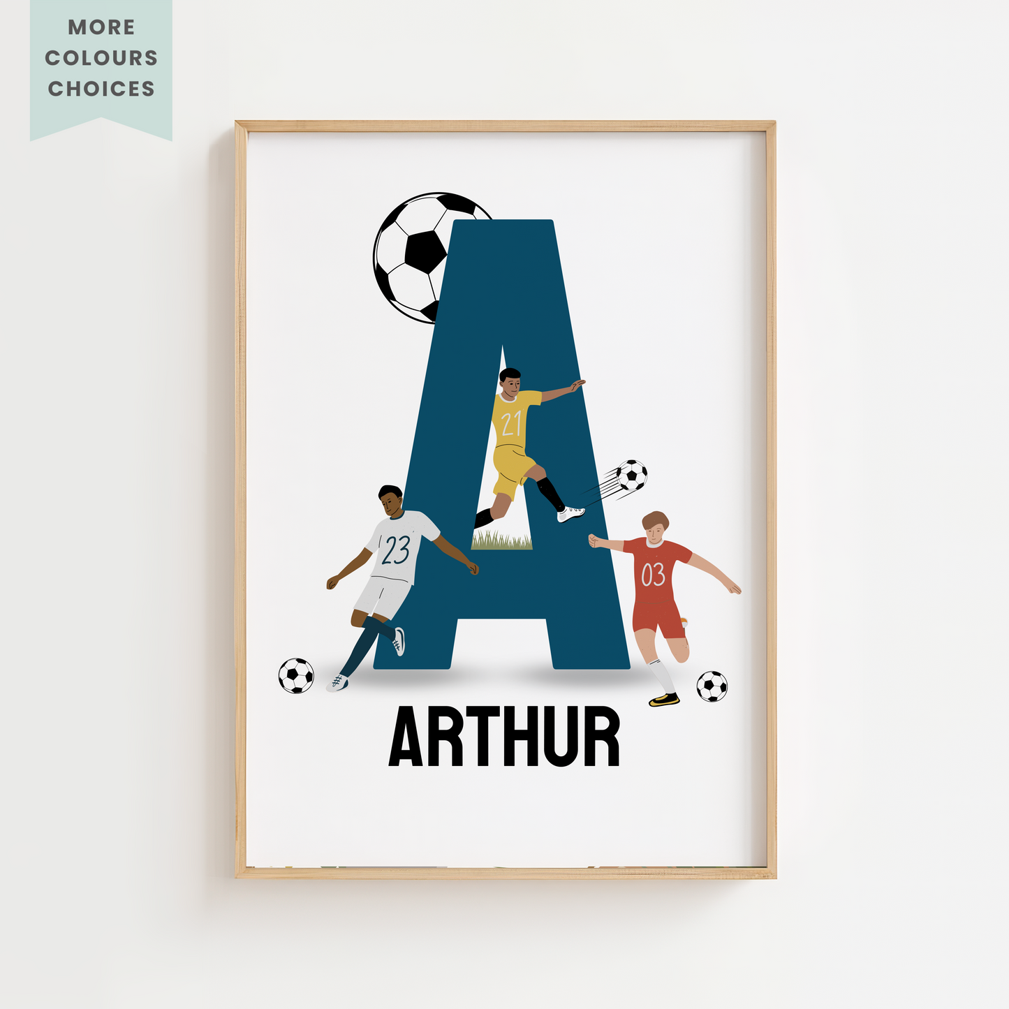 Personalised Football Name Print