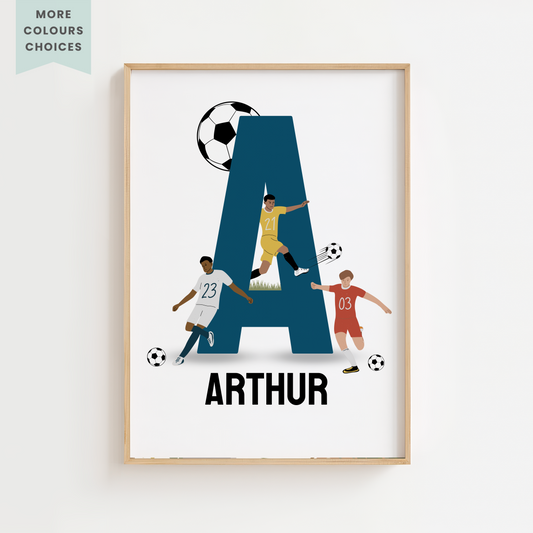 Personalised Football Name Print