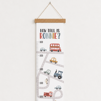 Personalised Transport Height Chart