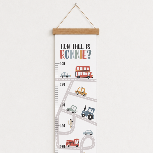 Personalised Transport Height Chart