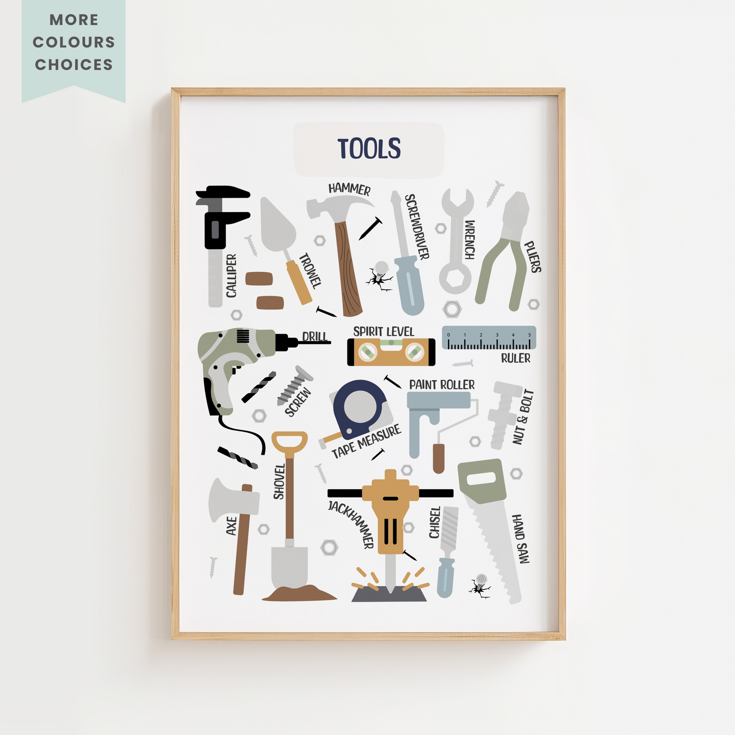 Construction Tools Print