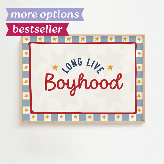 Long Live Boyhood Stars Print