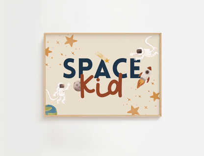 Space Kid Wall Art