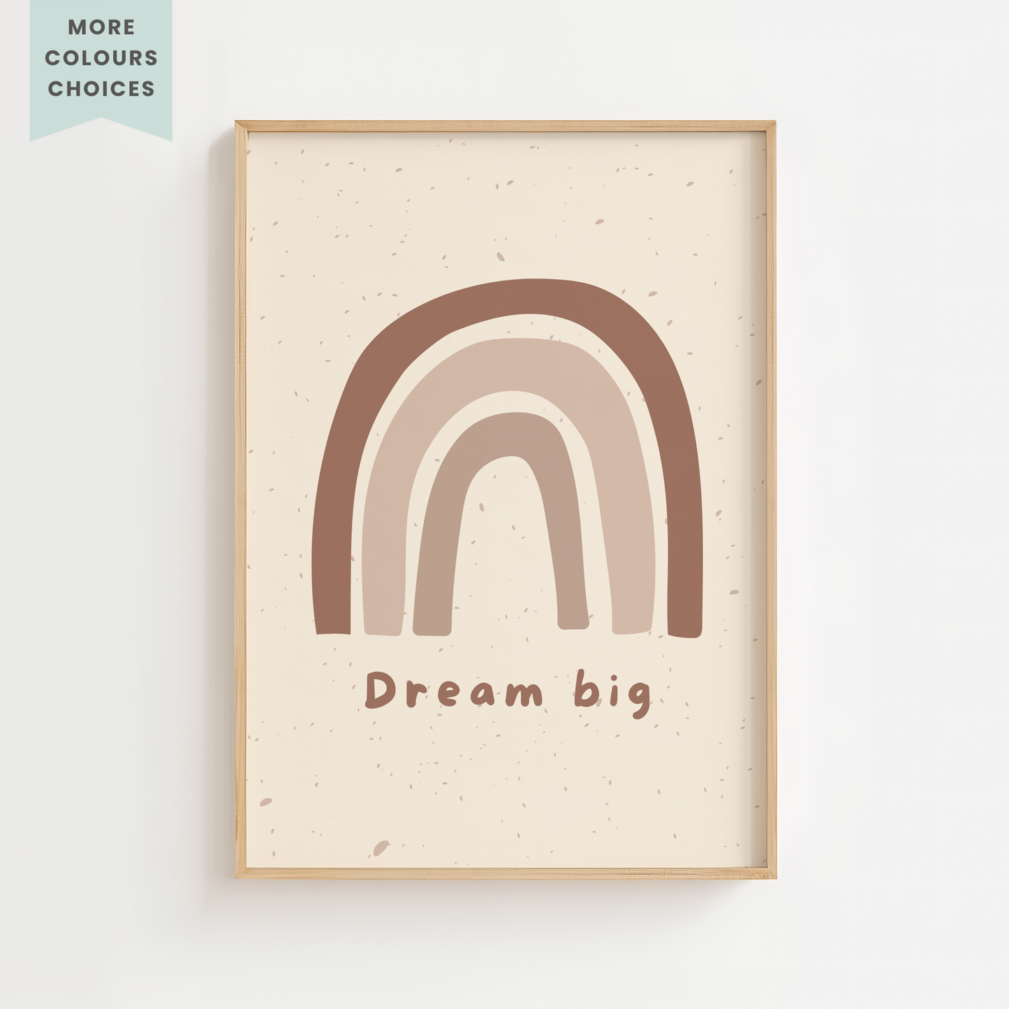 Dream Big Rainbow Nursery Print