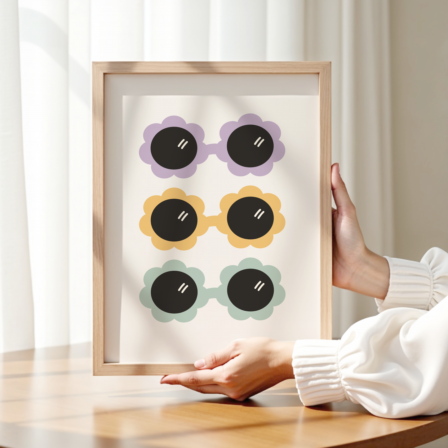 Flower Sunglasses Kids Print