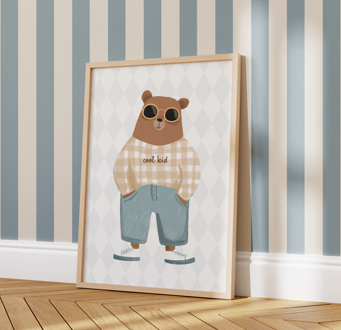 "Cool Kid" Bear Print
