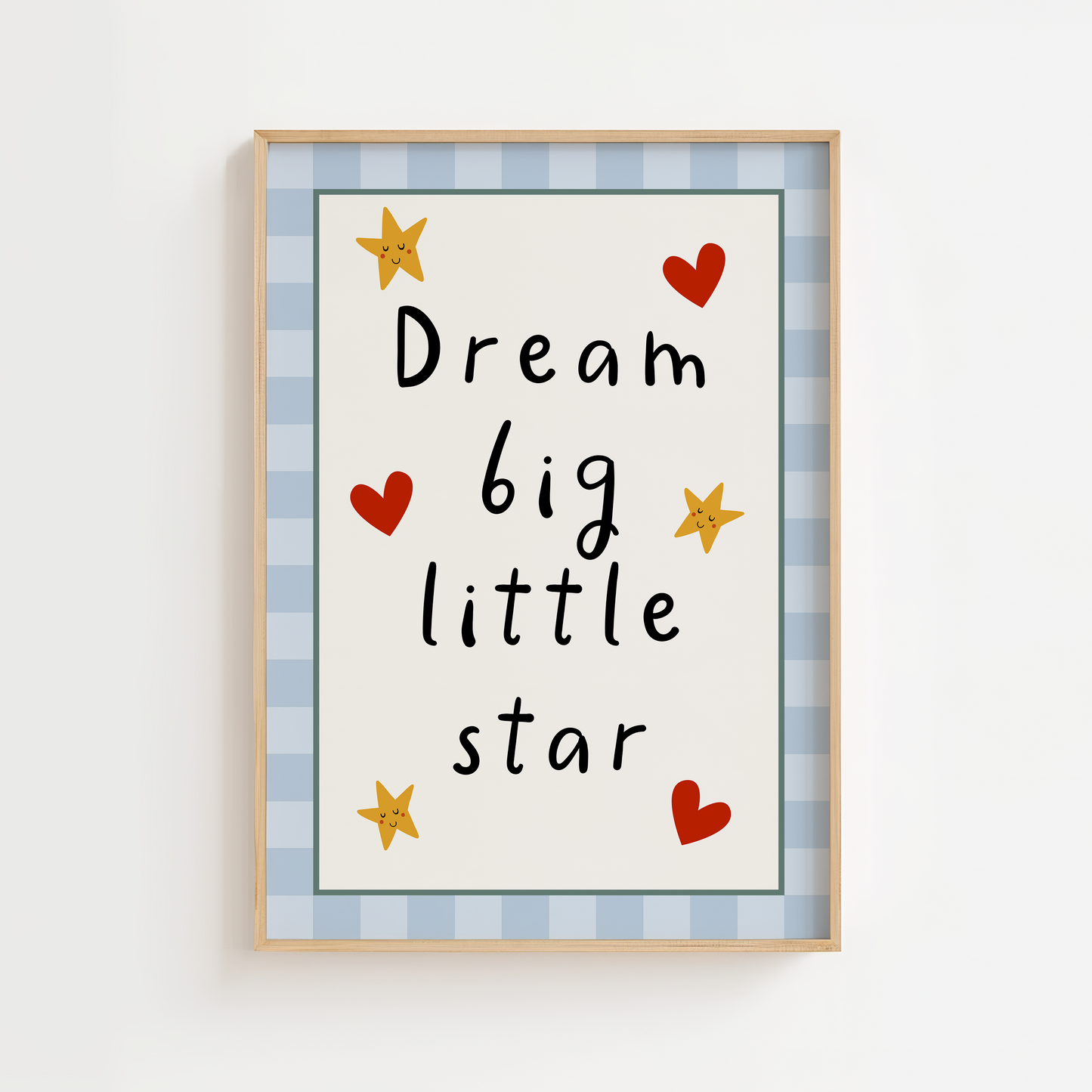 Dream Big Little Star Nursery Print