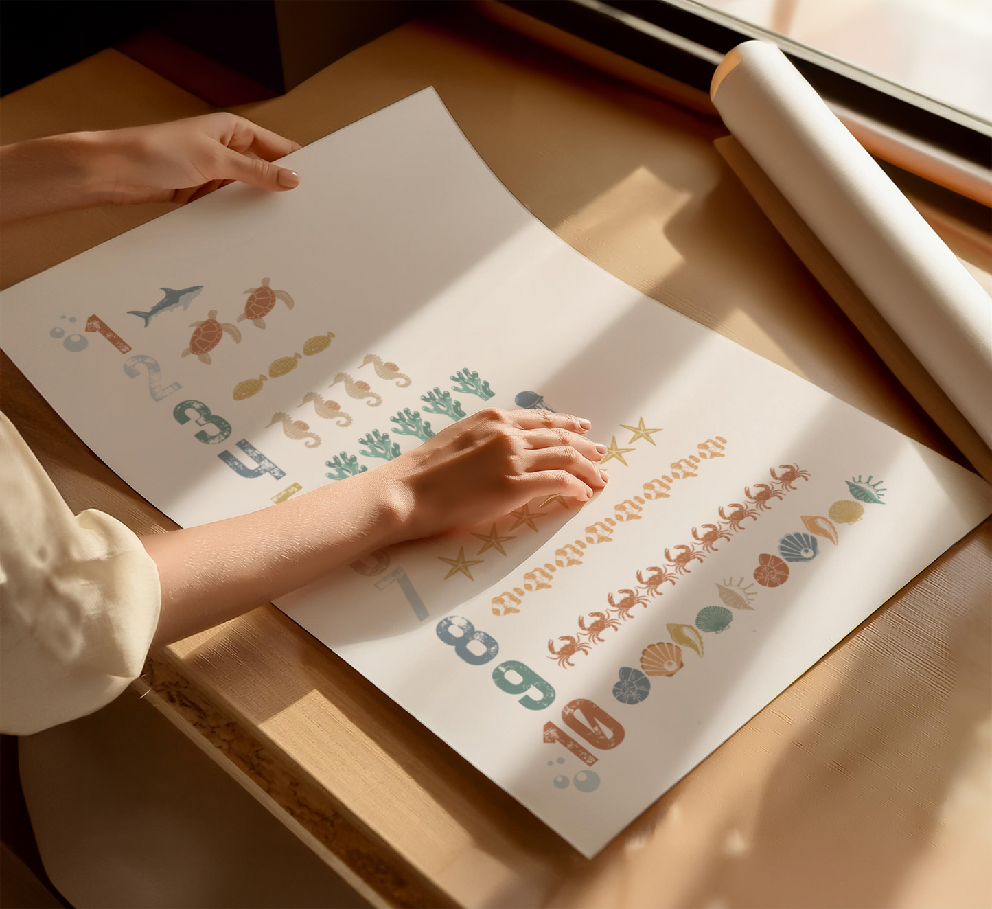 Ocean Numbers Counting Print