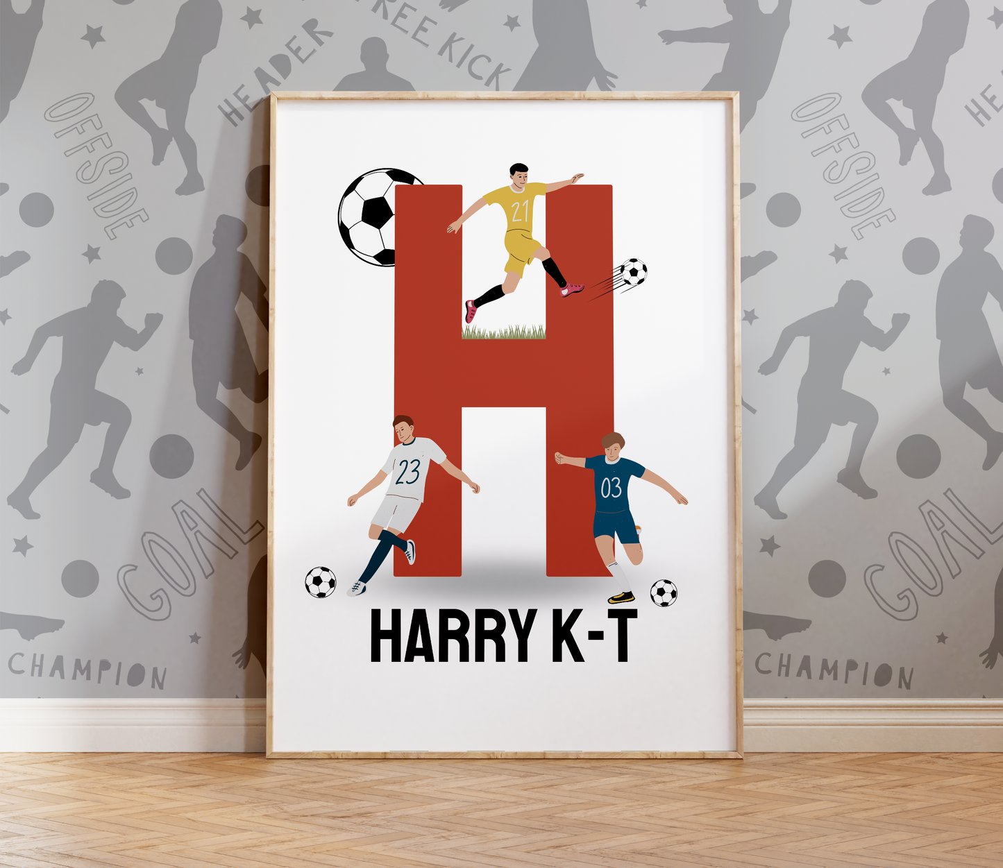 Personalised Football Name Print