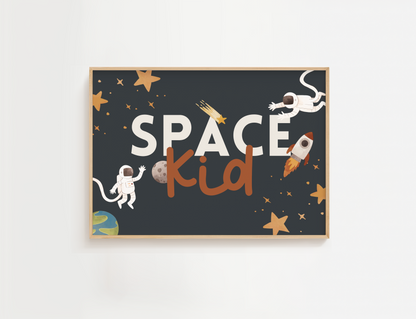 Space Kid Wall Art
