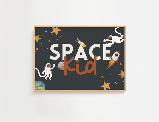 Space Kid Wall Art