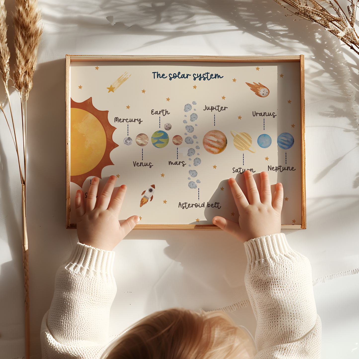 Solar System Educational Print – Light