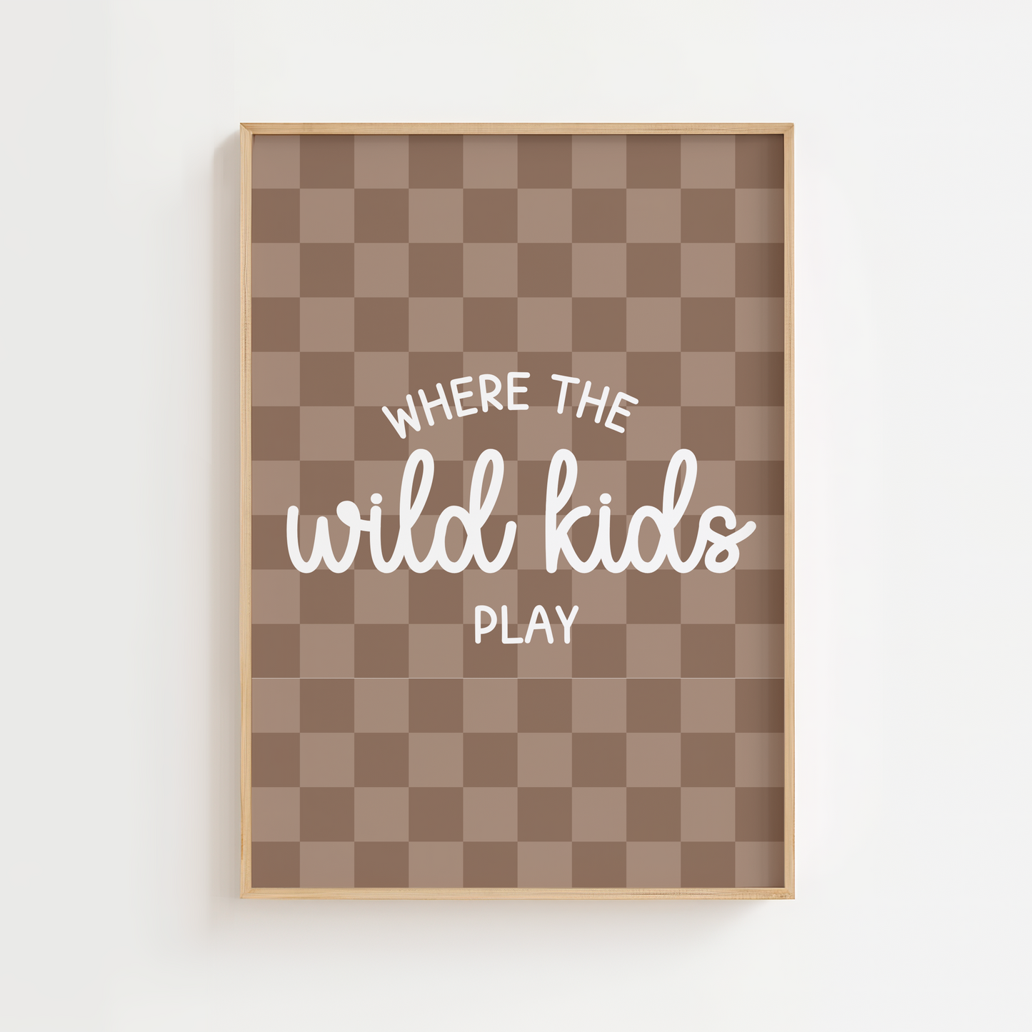 Where the Wild Kids Play Quote Print