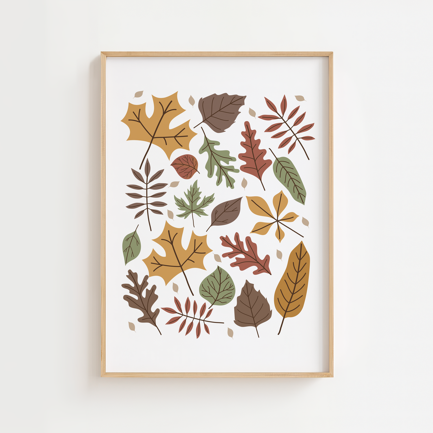 Autumn Leaves Woodland Print