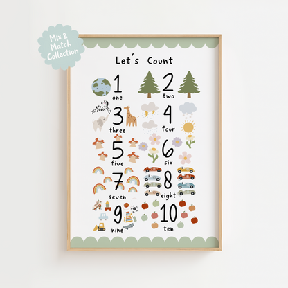 Let’s Count 1–10 Print