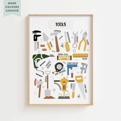 Construction Tools Print