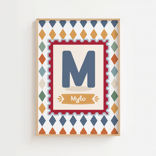 Personalised Circus Theme Print