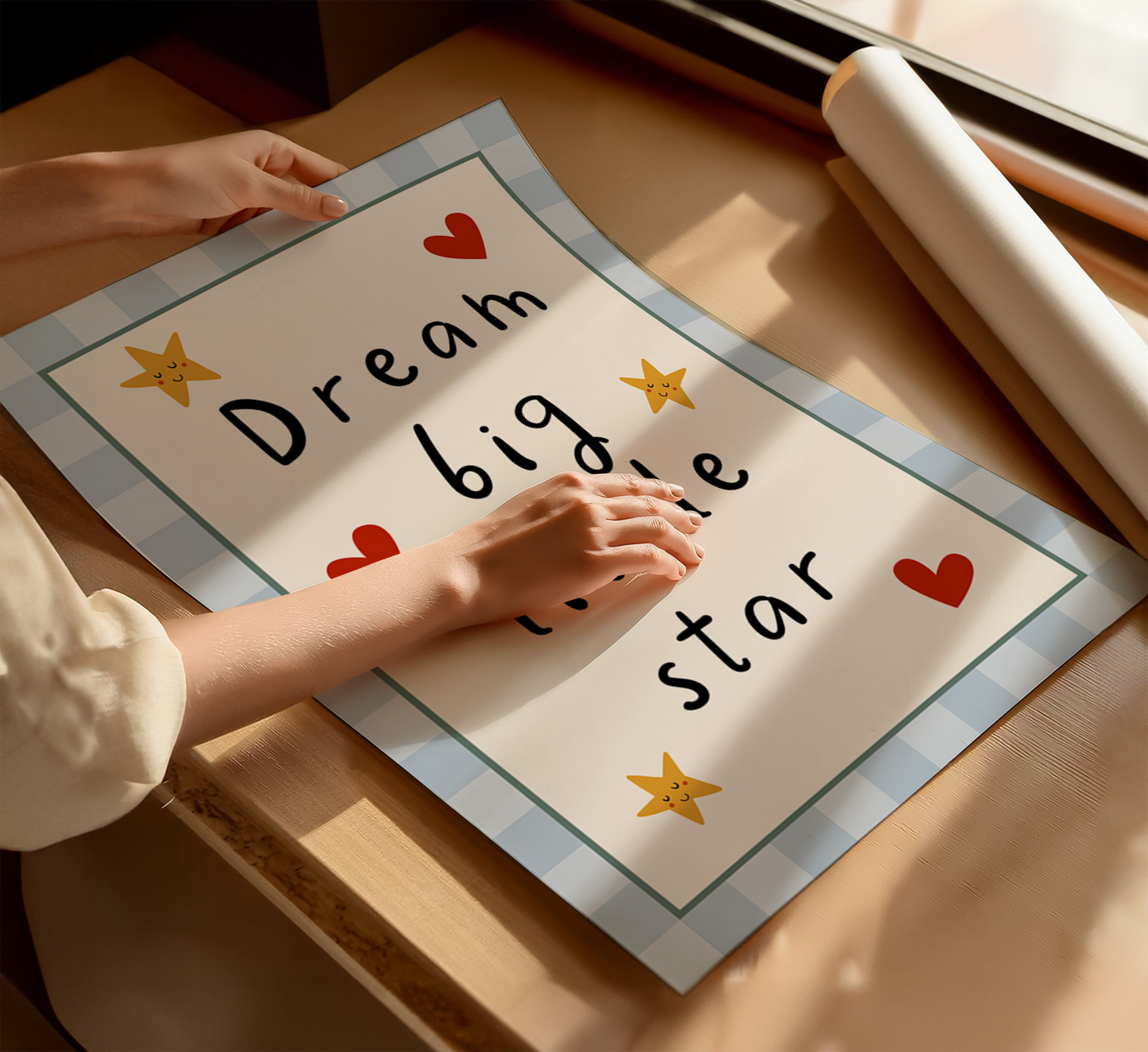 Dream Big Little Star Nursery Print