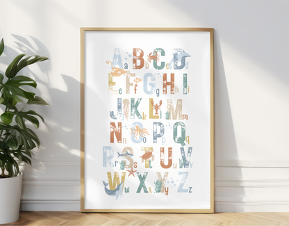 Ocean Alphabet Print
