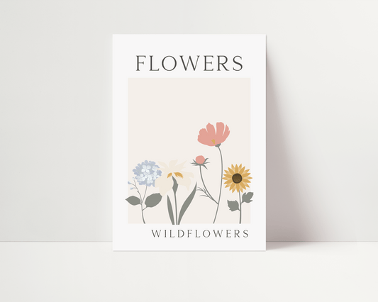 Flower Market Wildflower Print