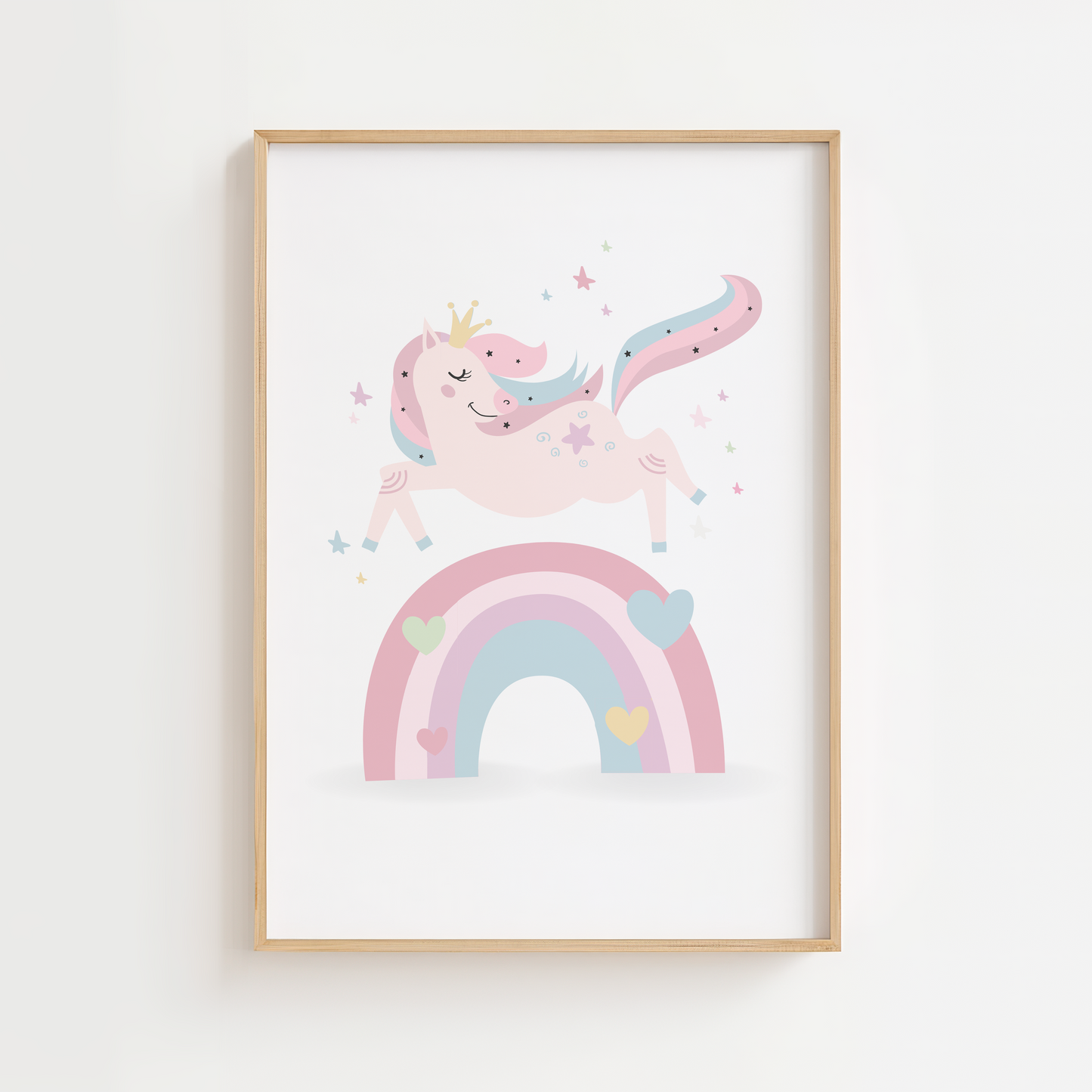 Pastel Unicorn Rainbow Print