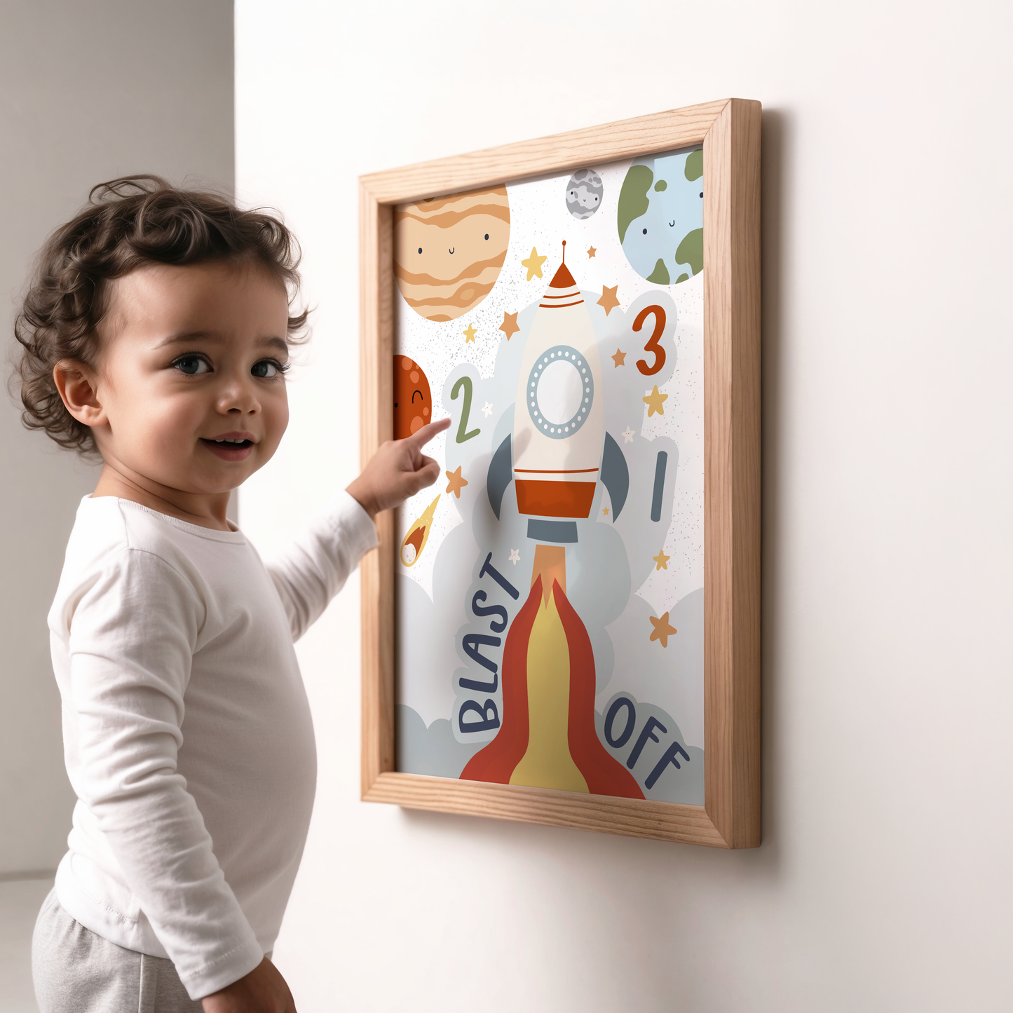 Blast Off Rocket Wall Art – Classic