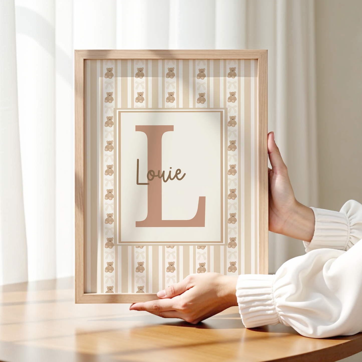 Personalised Vintage Teddy Print