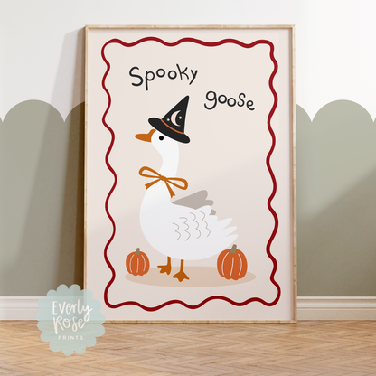 "Spooky Goose" Halloween Print