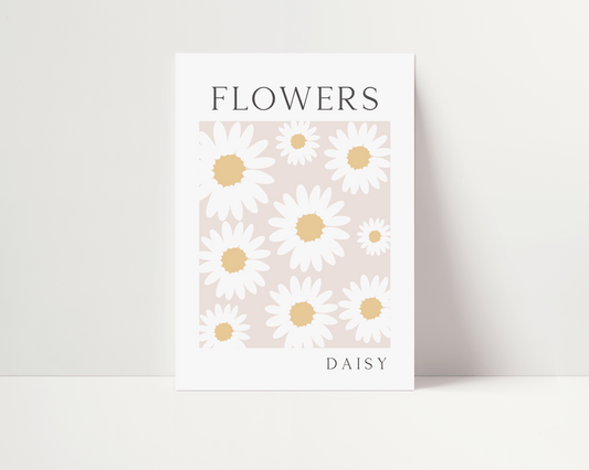 Flower Market Daisy Print