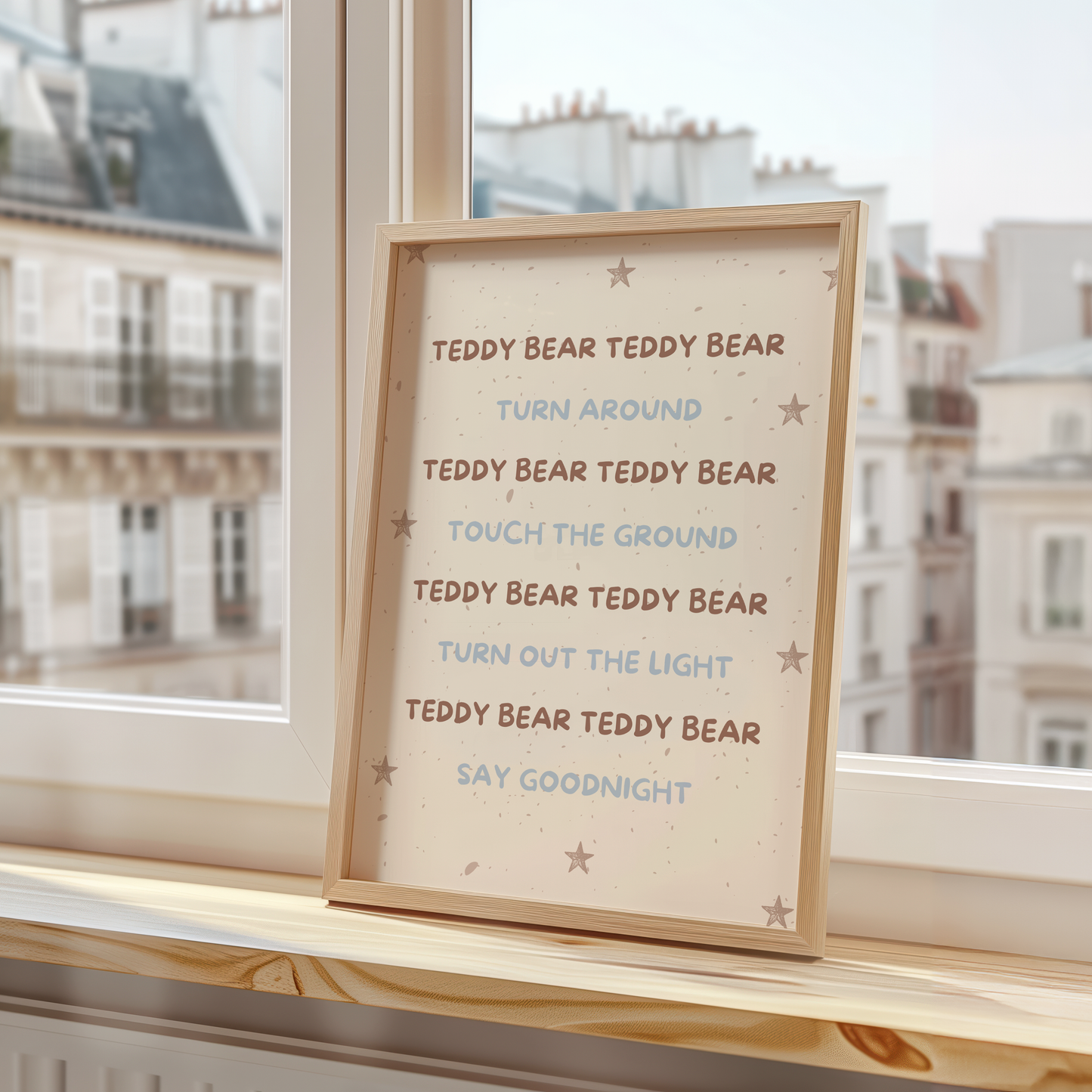 Teddy Bear Teddy Bear Rhyme Print
