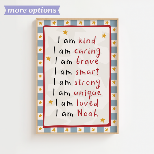 Personalised Transport Affirmation Print