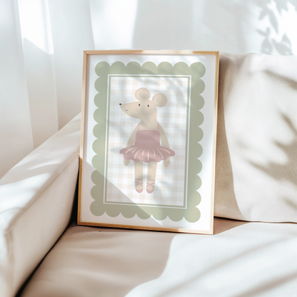 Vintage Mouse Print