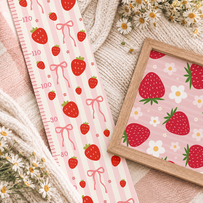 Personalised Strawberry Height Chart