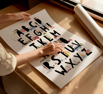 Types Of Transport Alphabet Print