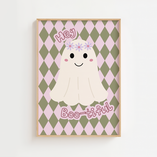 "Hey Boo-tiful" Halloween Print