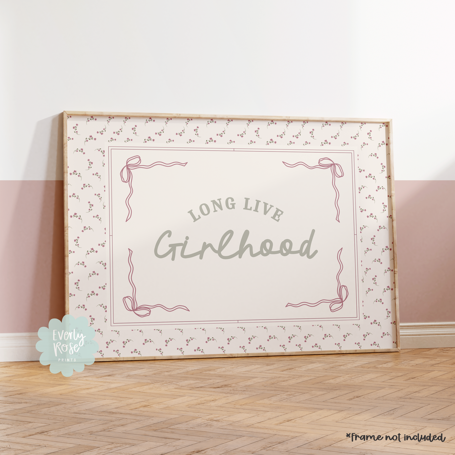 Long Live Girlhood Vintage Quote Print