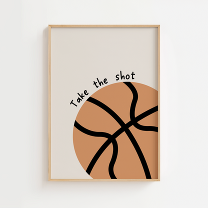 "Take The Shot" Basketball Print