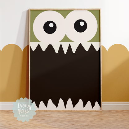 Monster Halloween Print