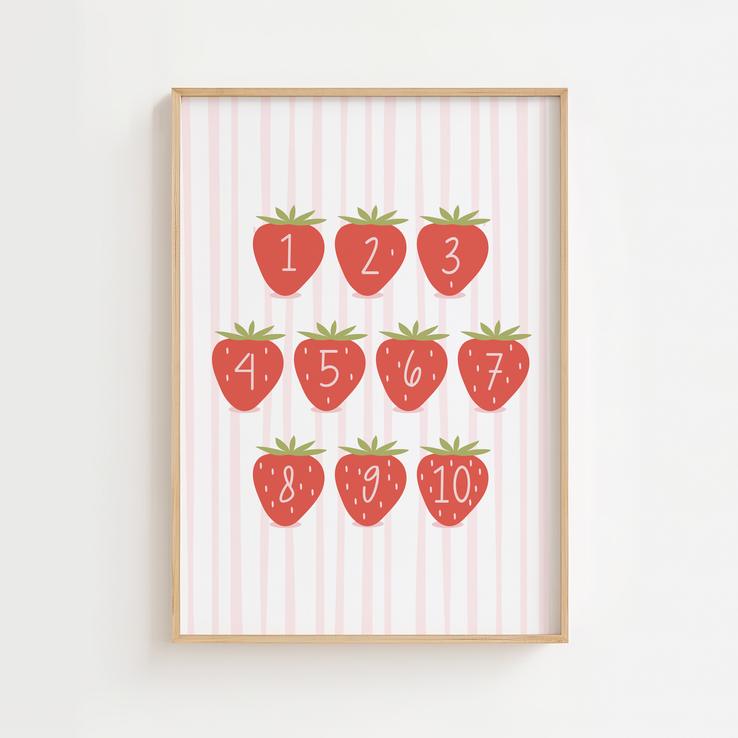 Coutning Strawberry Print