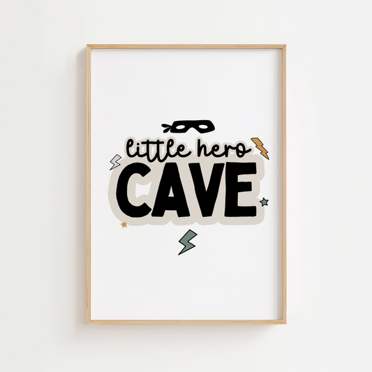 Little Hero Cave Print